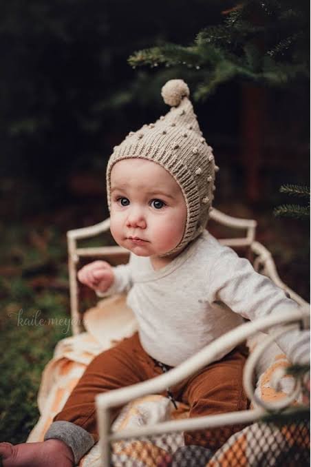 Hand-Knit Pixie Bonnet